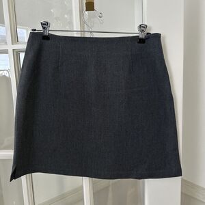 Vintage The Limited Stretch Gray Mini Skirt Women's 6